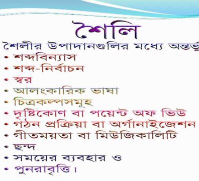 সাহিত্যের শৈলি