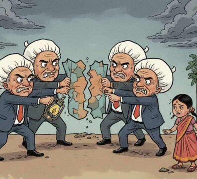 তেলের শিশি ভাঙল বলে