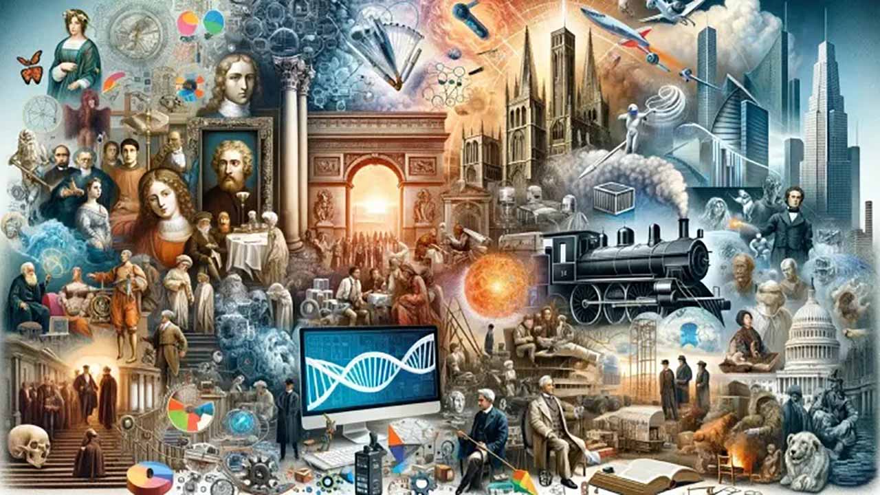 ধ্রুপদী থেকে আধুনিক ইউরোপের ইতিহাস সম্পর্কে একটি চিত্র