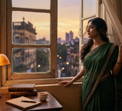 একটি অন্ধকার ঘরের জানালার পাশে বিষণ্ন মনে দাঁড়িয়ে থাকা শাড়ি পরা এক নারী, যার দৃষ্টি সুদূরে নিবদ্ধ। টেবিলের ওপর রাখা পুরোনো ল্যাম্প, ডায়েরি এবং এক কাপ চা যা সলিল চৌধুরীর 'মনের জানালা' গানের বিরহী আবহ প্রকাশ করছে।