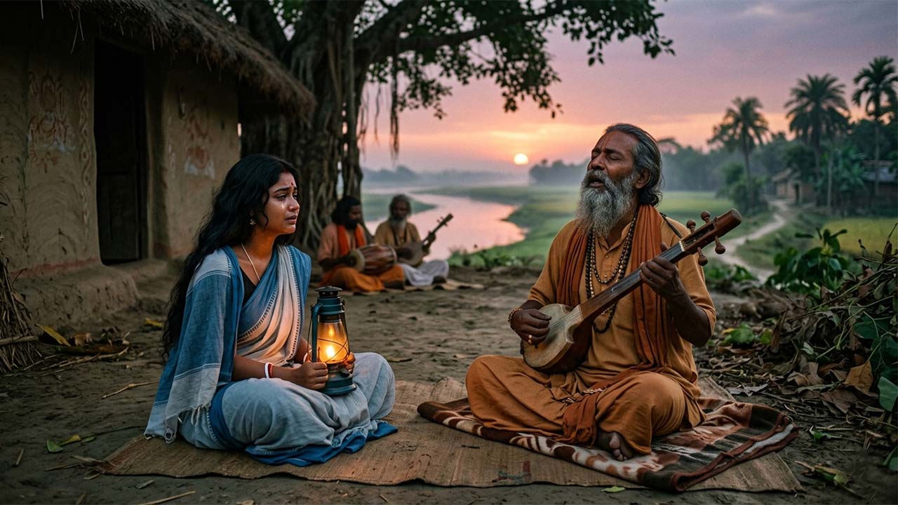 Rai Jago Go traditional Baul folk song performance in Bengal village