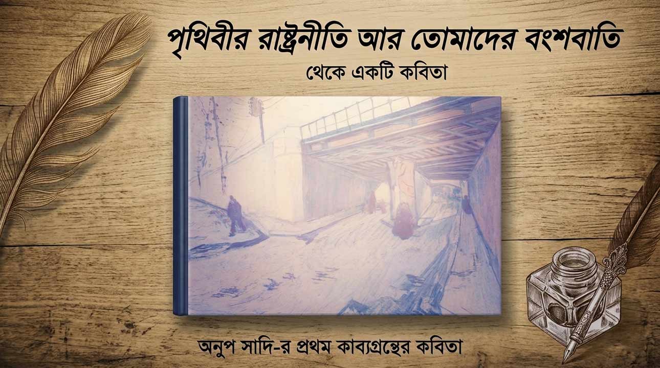 পৃথিবীর রাজনীতি আর তোমাদের বংশবাতি - অনুপ সাদির কবিতা